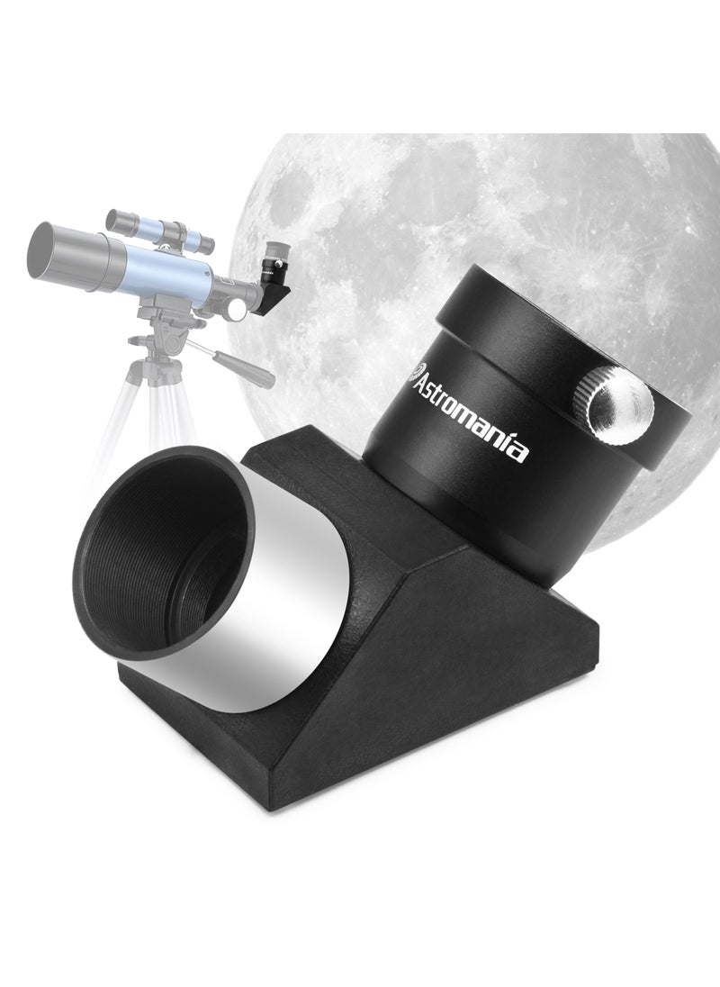 Astromania Astromania 1.25" 90-Degree Erecting Prism Optical Prism Inside Rather Than a Mirror which Makes Your Image Clear and Sharp  - Image 1