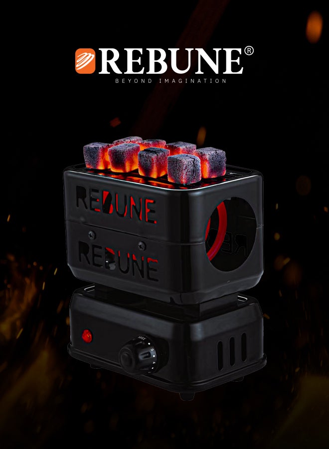 REBUNE Electric Charcoal Starter 360 Degrees, Rapid Ignition RE-4-057 Black - Image 2