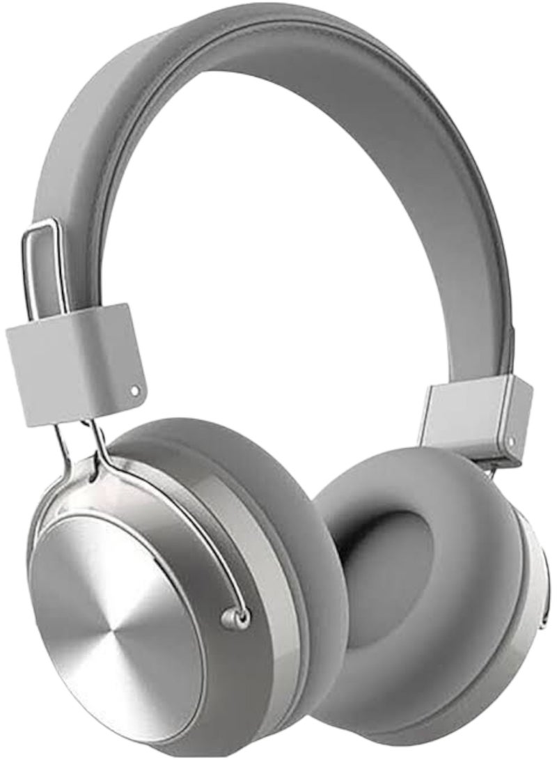 SODO SD-1001 Wireless Bluetooth Stereo Over-Ear Headset with Microphone - On Ear Silver