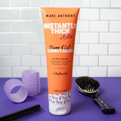 Marc Anthony Instantly Thick Biotin Conditioner, 8.45 oz - Volumizing & Moisturizing Hair Product for Thin, Flat or Dry Hair - Paraben-free, Sulfate-free, Phthalate-free - Image 4
