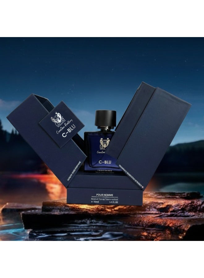 معرض كير وان عطر كير ون جاليري سي ~ بلو للجنسين أو دو برفيوم | فاخر | يدوم 12 ساعة | أفضل عطر للاستخدام اليومي | هدية للرجال والنساء 100 مل | كير ون جاليري - Image 3