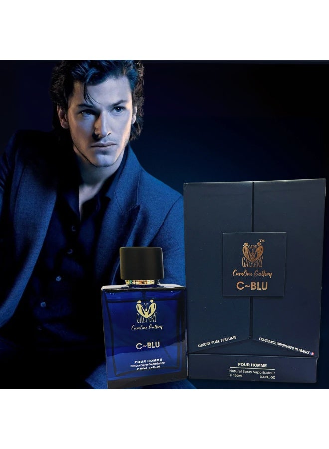 معرض كير وان عطر كير ون جاليري سي ~ بلو للجنسين أو دو برفيوم | فاخر | يدوم 12 ساعة | أفضل عطر للاستخدام اليومي | هدية للرجال والنساء 100 مل | كير ون جاليري - Image 5