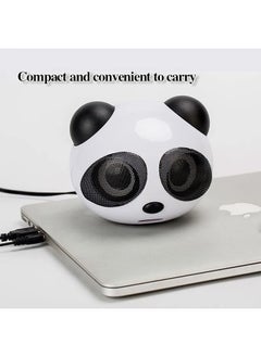 Generic USB Panda Mini Creative Cute Cartoon USB 2.0 Speaker Desktop Phone Laptop Small Sound System  - Image 2
