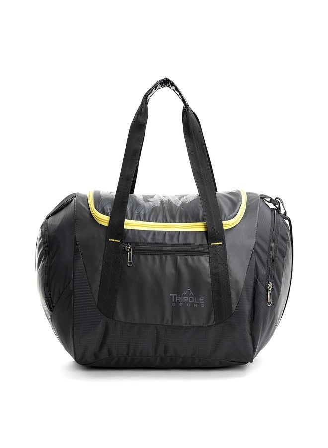 Tripole Blaze Gym Bag and Sports Duffel Bag with Ventilated Shoe Compartment | Unisex | Multi-Utility | 35 litres (Black and Yellow) - Image 1
