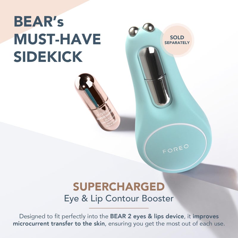 FOREO SUPERCHARGED Eye & Lip Contour Booster Serum - Conductive Gel - Niacinamide Serum - Anti Aging Serum - Lip Plumping & Puffy Eyes Treatment - Practical Travel Size - 3 x 0.12 fl.oz. Capsules - Image 5