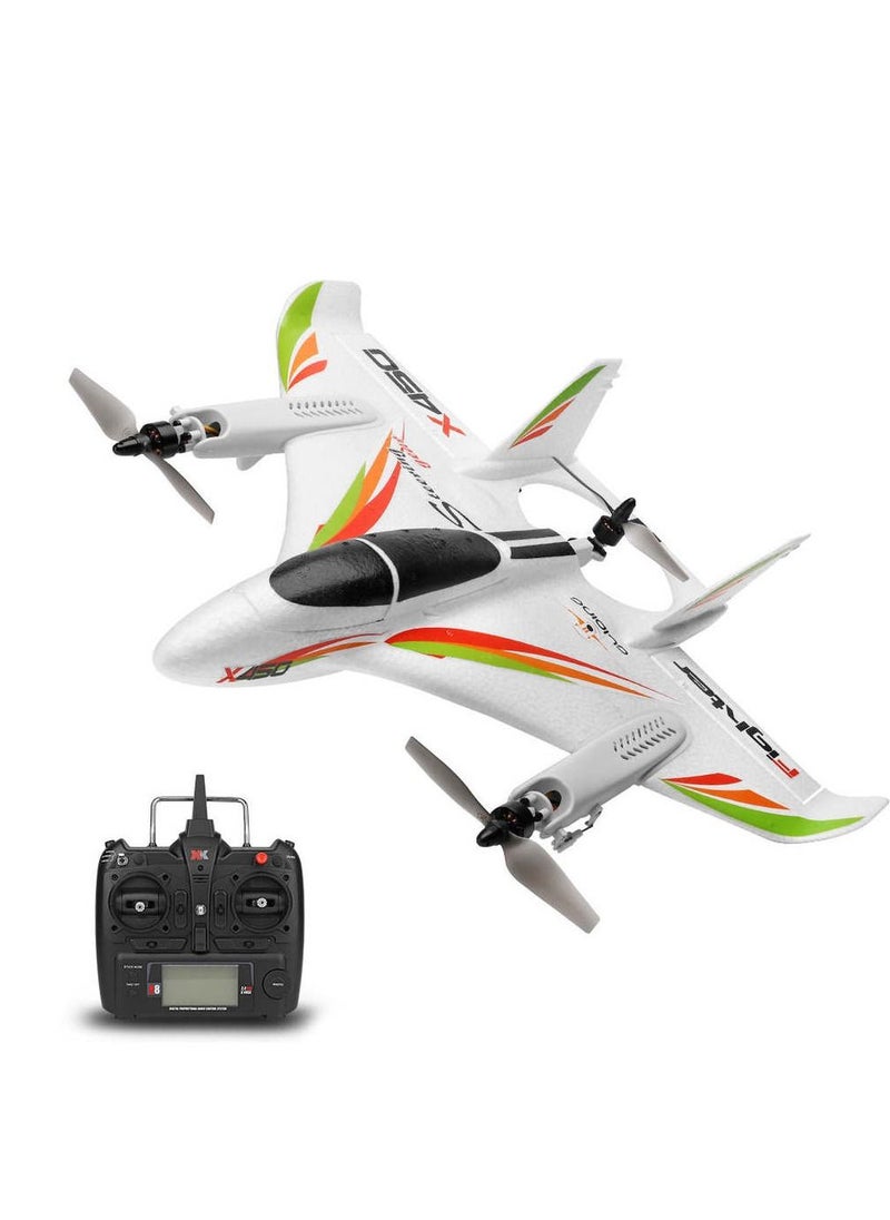 Generic - WLtoys XK X450 RC Airplane RC Glider Fixed Wing Aircraft with 3 Models 2.4G 6CH 3D/6G RC Helicopters Vertical Takeoff RTF 48.5*13*48.5cm - Image 1