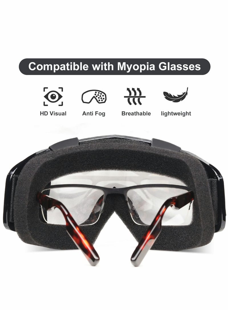Y&D Motorcycle Goggles Detachable Face Mask, Mask Full Face, Protective Gear Compatible with Helmet for Men Women Kids Youth, Clear ATV Dirt Bike  - Image 4
