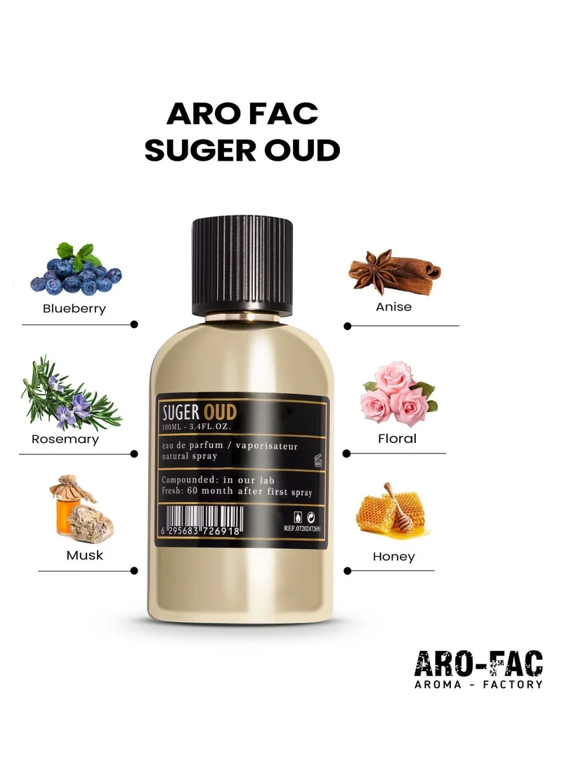 AMD Perfumes  Aro Fac Suger Oud By AMD Perfumes Men and Women Fragrance EDP 100ml  | Best Price UAE