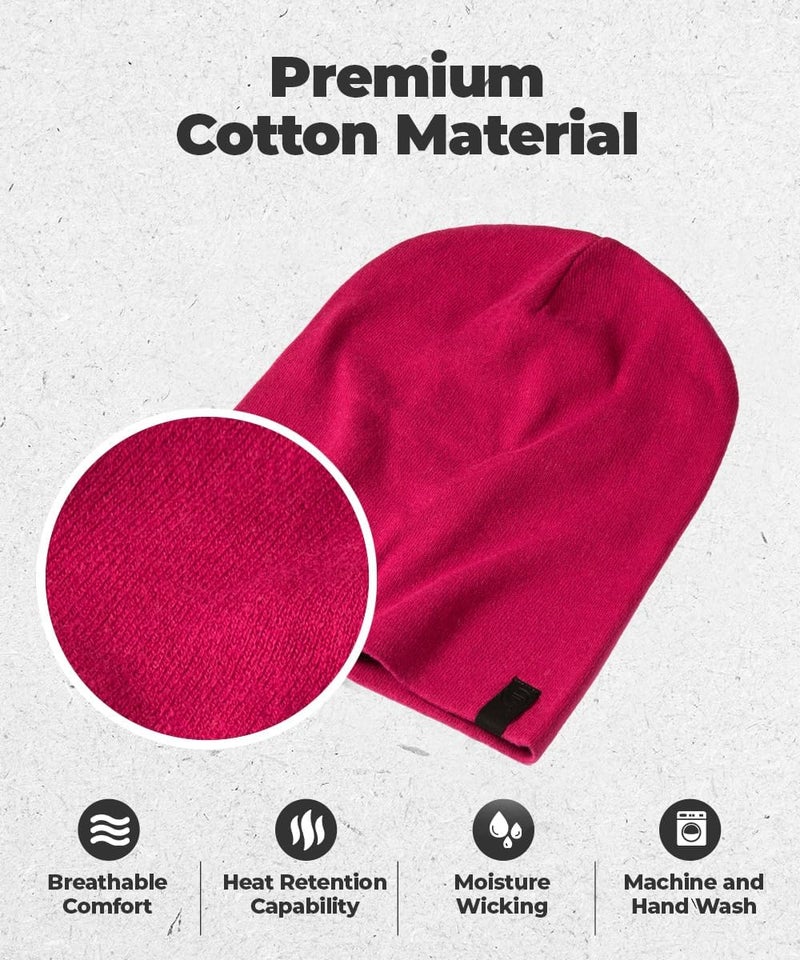 Revony Warm Slouchy Beanie Hat - Deliciously Soft Daily Beanie in Fine Knit - Image 2
