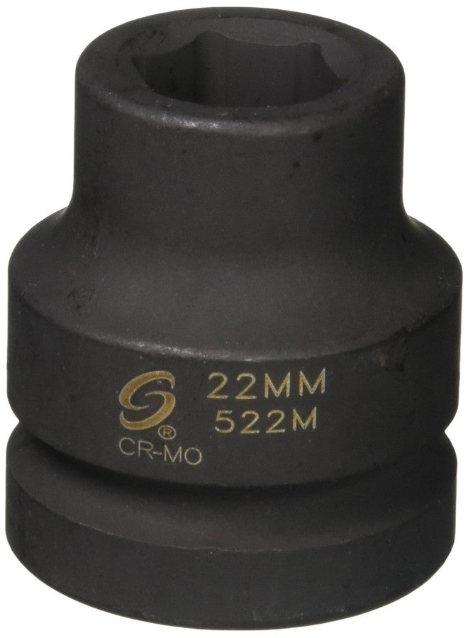 Sunex Tools مقبس تأثير Sunex 522m بقطر 1 بوصة وقطر 22 مم - Image 1