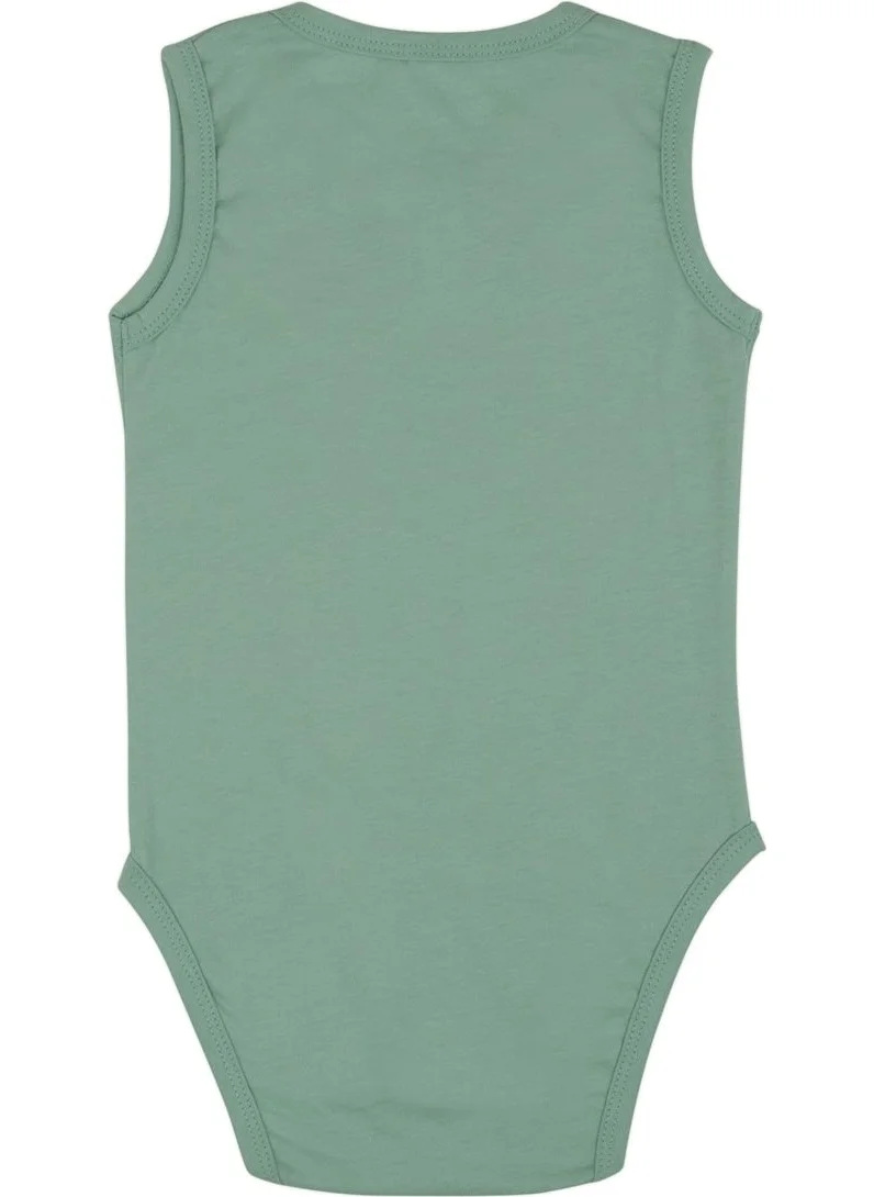 Jrmori Basic Sleeveless Body with Snap Detailed Logo