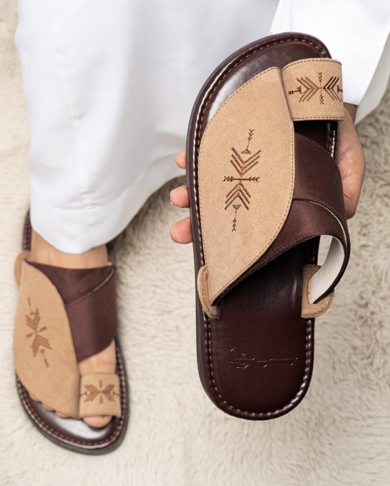 Arabic Sharqi Sandals | Brown | Sandals Traditional footwear - Image 2