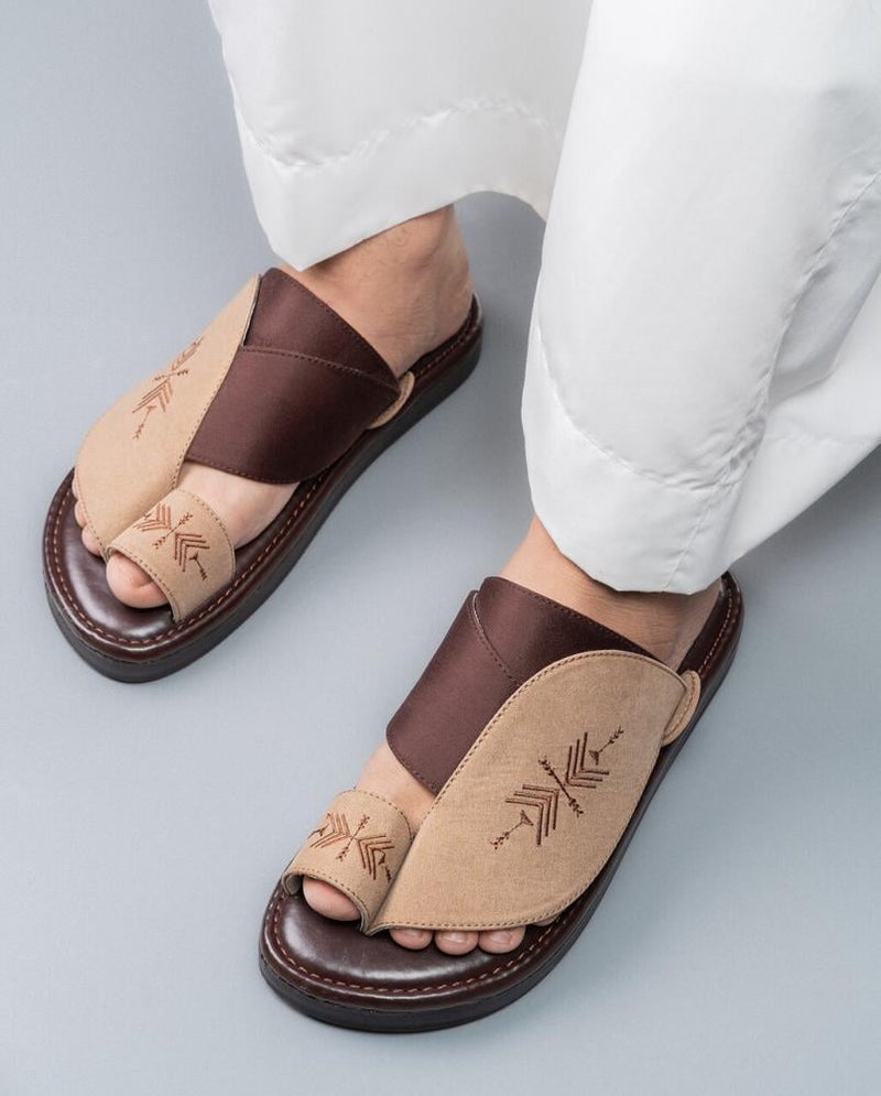 Arabic Sharqi Sandals | Brown | Sandals Traditional footwear - Image 3