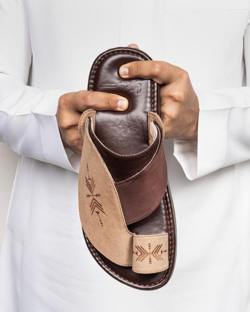 Arabic Sharqi Sandals | Brown | Sandals Traditional footwear - Image 4