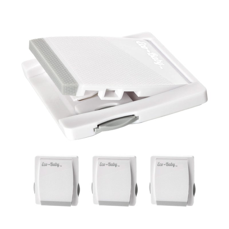 Eco-Baby Sliding Door Lock, 4 Pack Child Proof Safety Window Locks for Glass Doors - Image 1