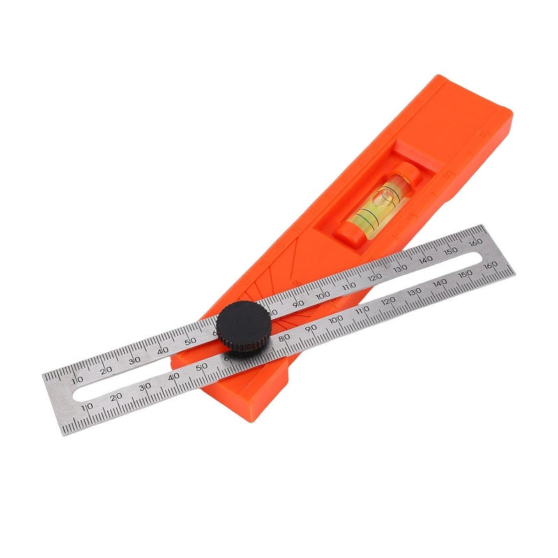 Naroote Foldable Depth Measuring Ruler, Adjustable Angle Marking Tool, Rotating Knob Ruler for Precise 15 30 45 60 90 Degree Measurements, Ideal for Woodworking Craft Projects - Image 4