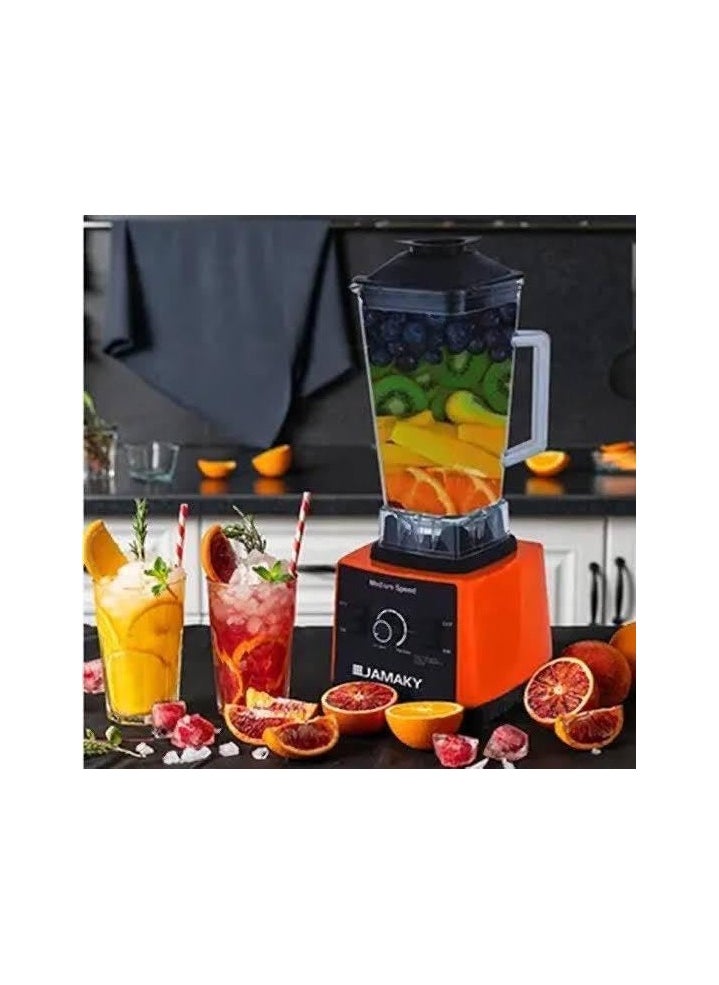 JMK Professional Blender & Grinder (Jamaki, 7000W) 2.5L High Quality Acrylic Material Bowl, 7 Speeds Ice Crush - Make Shakes, Grind Spices & Smoothies with the Best Quality  - Image 2