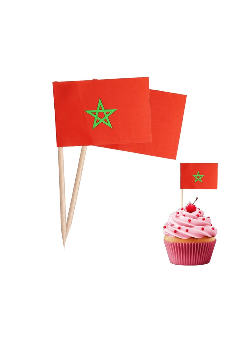 PRINTSHOP4ME Morocco Cupcake Toppers For Decorations–Toothpick Cupcake Toppers–Perfect For Celebrations,Parties And Events–Mini Stick Flags For Decorating Cupcakes,Cakes And Desserts  - Image 5