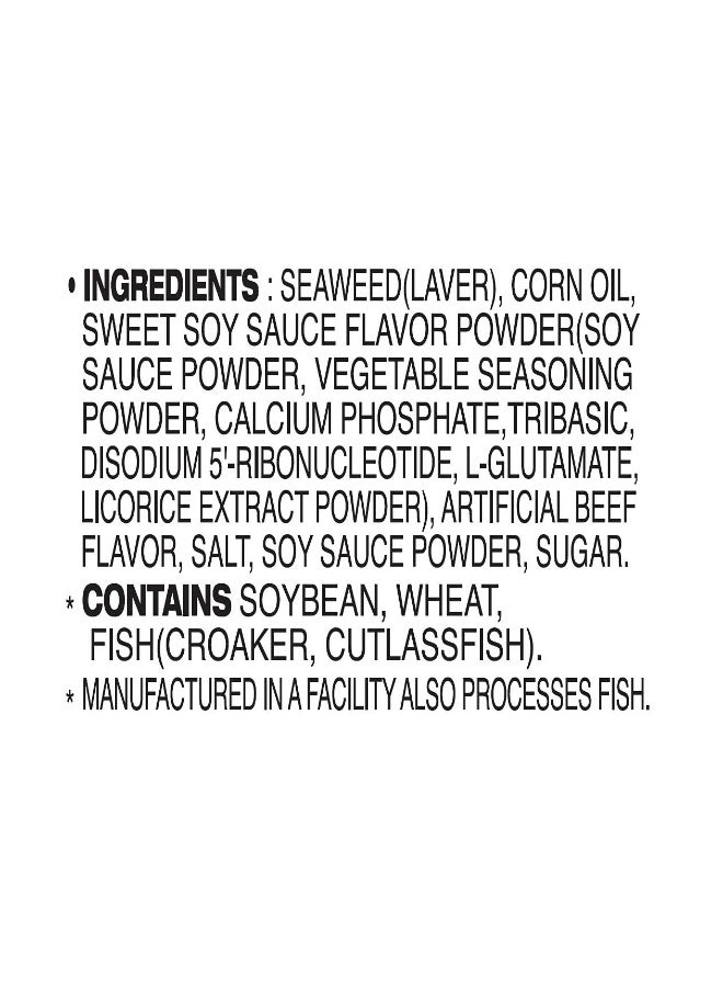 Wang Le Uni Wang Seaweed Korean Bbq Laver 24 X (3 X 0.14 Oz) - Image 5