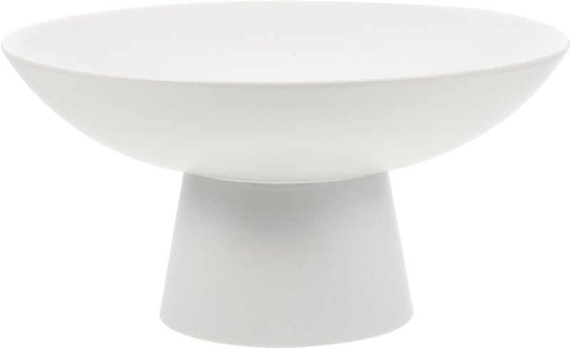 Amosfun 6 Inch Ceramic Fruit Bowl Ice Cream Plate Footed Dessert Stand Centerpiece for Kitchen Counter or Dining Room Tables - Image 1