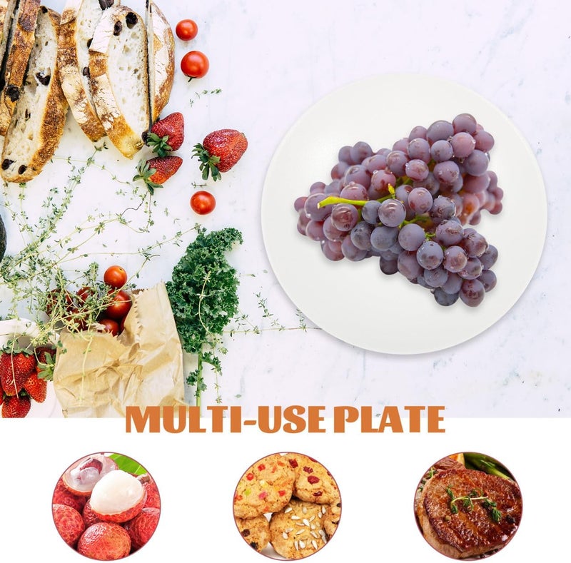 Amosfun 6 Inch Ceramic Fruit Bowl Ice Cream Plate Footed Dessert Stand Centerpiece for Kitchen Counter or Dining Room Tables - Image 5