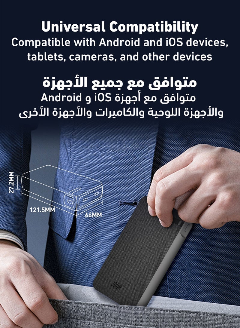 JODA Nano 20000mAh Power Bank ⚡ | 2 USB-C Ports 🔌 | PD 20W Fast Charging 🚀 | Portable Charger for Phones & Tablets 📱💻 - Image 2