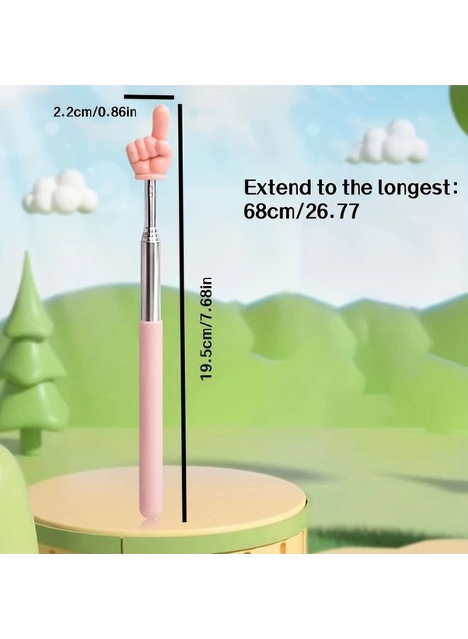 Purple Manual Telescopic Pointer Rod Creative Reading Indicator For Classroom - Image 2