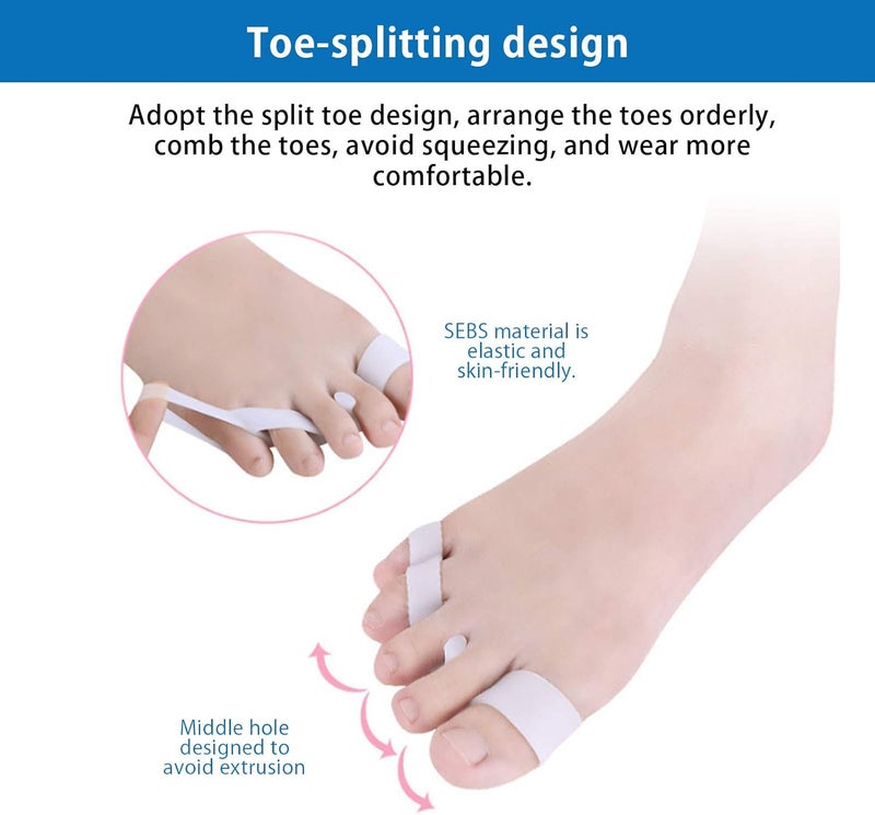 klarako 6 Pairs Toe Spreaders Toe Separator,Hallux Valgus Bunion Corrector, Bunion Correctors Toe Straighteners For Prevent Valgus, Toe Bending, Toe Overlap, Toe Extrusion - Image 4