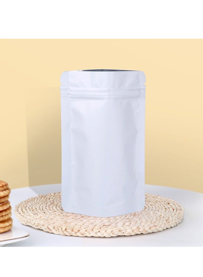 Captaintech 50 Pcs White Mylar Bags 4 x 6 Inch Holographic Bags Mylar Vacuum Seal Bags for Food Storage Coffee Beans Jewelry - Image 5