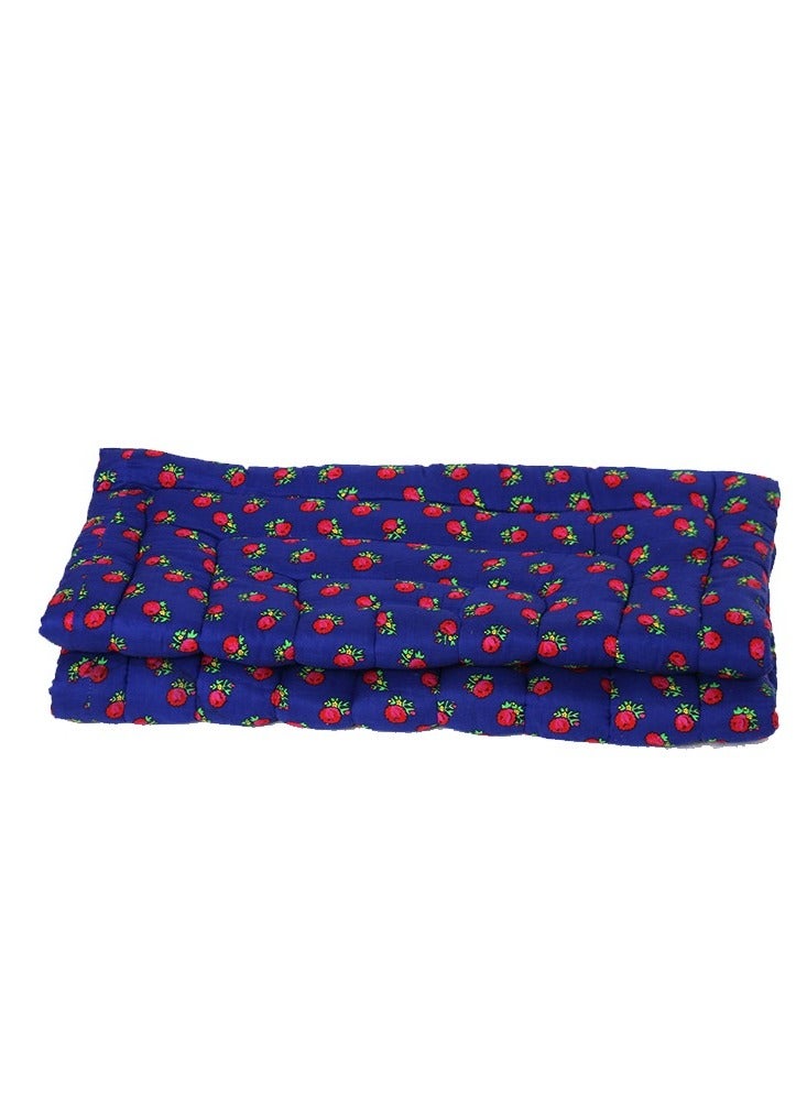 Shalki Cotton Sleeping Mat For Camps And Rest Houses, Soft To The Touch, Made Of High-Quality Materials, Natural Cotton Mat For One Person, Size 190*90*6 Cm 