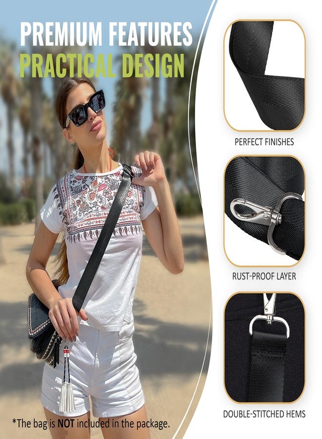 BOACAY Wide Purse Strap Replacement for Crossbody, Messenger, Duffle, Shoulder Bag, Handbag - Universal, Adjustable, Comfortable - 100% Strong Nylon - Image 3