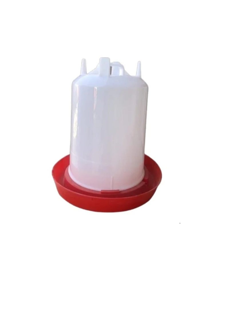 A 14-liter plastic bird waterer, suitable for chickens and pigeons. Designed for outdoor use and resistant to sunlight and heat. - Image 2