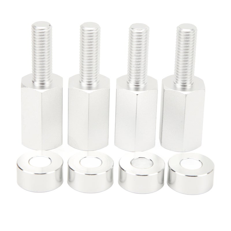 4PCS 1.5 Inch Seat Riser Easy To Install 1.5 to 2.0 Inches Seat Lift Mounts for Maverick X3 All Years Silver - Image 1