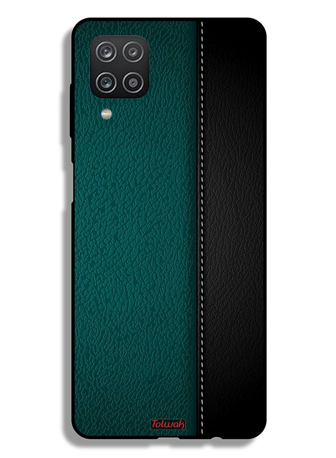 Tolwak Samsung Galaxy A12 Protective Case Cover Leather Pattern - Image 1