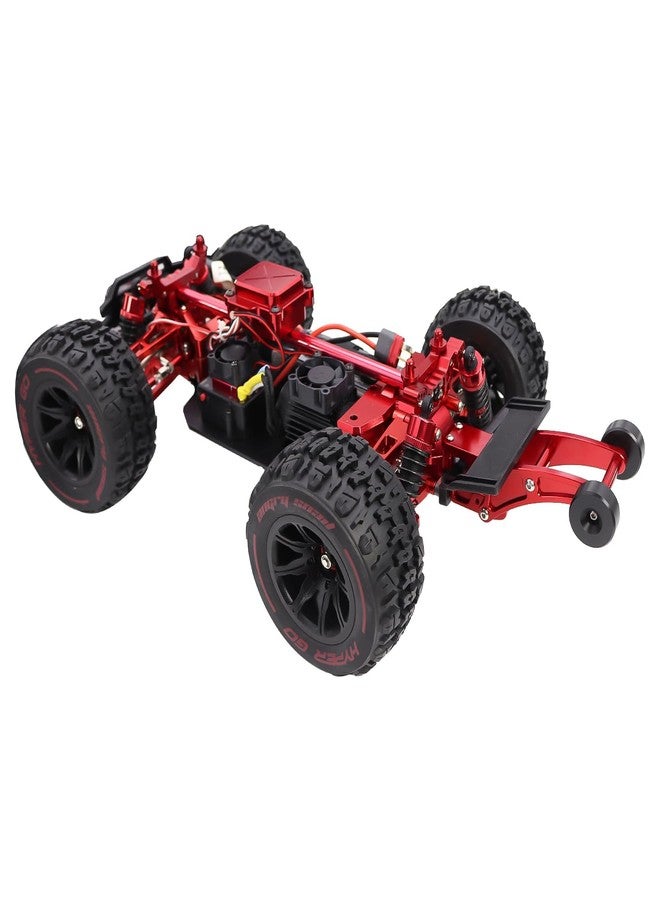 FACCNOY Adjustable Metal Wheelie Bar for 1/14 MJX Hyper Go 14210 14209 H14BM High Speed RC Brushless Remote Control Car Upgrades 14120 (Red) - Image 2