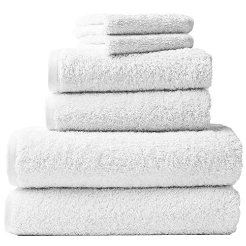 Coyuchi Cloud Loom Organic Towels, 6 Piece Set (Alpine White) - Image 3