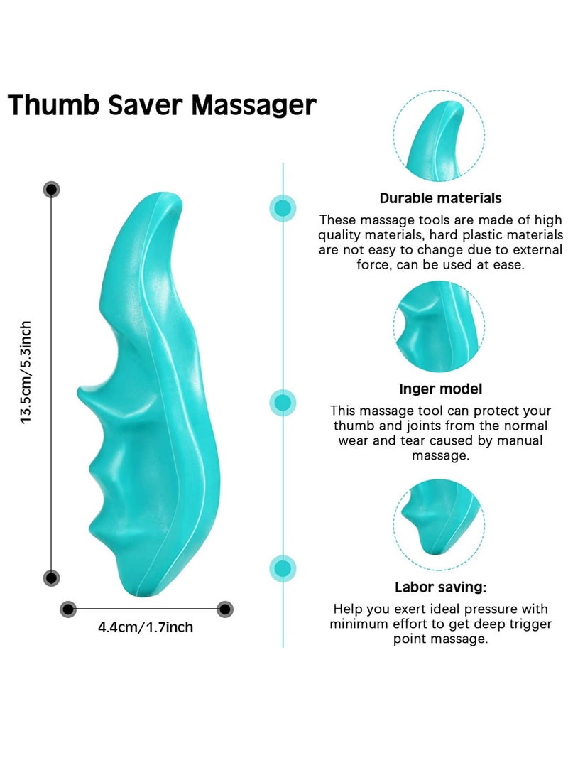 Generic Manual Trigger Point Massage Tool and Thumb Saver for Full Body Relaxation Muscle Deep Tissue Stress Relief Gua Sha  - Image 3