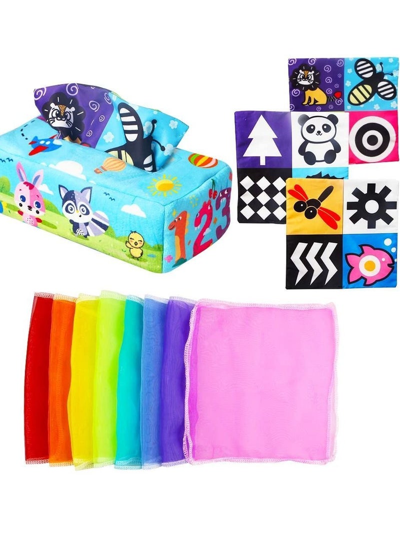 Y&D Soft Paper Box Toys, Montessori Intellectual Sensory Soothing Toys Ringing Hands-on Creative for 6-12 Months Girls Boys Baby (Fox)  - Image 1