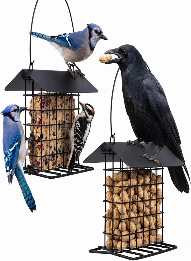 EazziSwitch 1PCS Blue Jay&Crow Peanut Feeder:Bird Nesting Material&Suet Cake Holder - Image 1