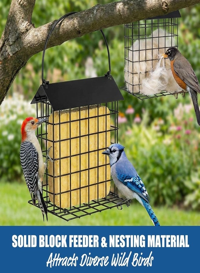 EazziSwitch 1PCS Blue Jay&Crow Peanut Feeder:Bird Nesting Material&Suet Cake Holder - Image 5