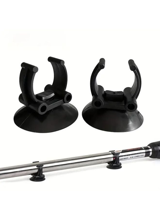 4 قطع من مشابك شفاطات سخان الحوض السوداء لتثبيت أنابيب المياه وأنابيب الإضاءة - Image 3