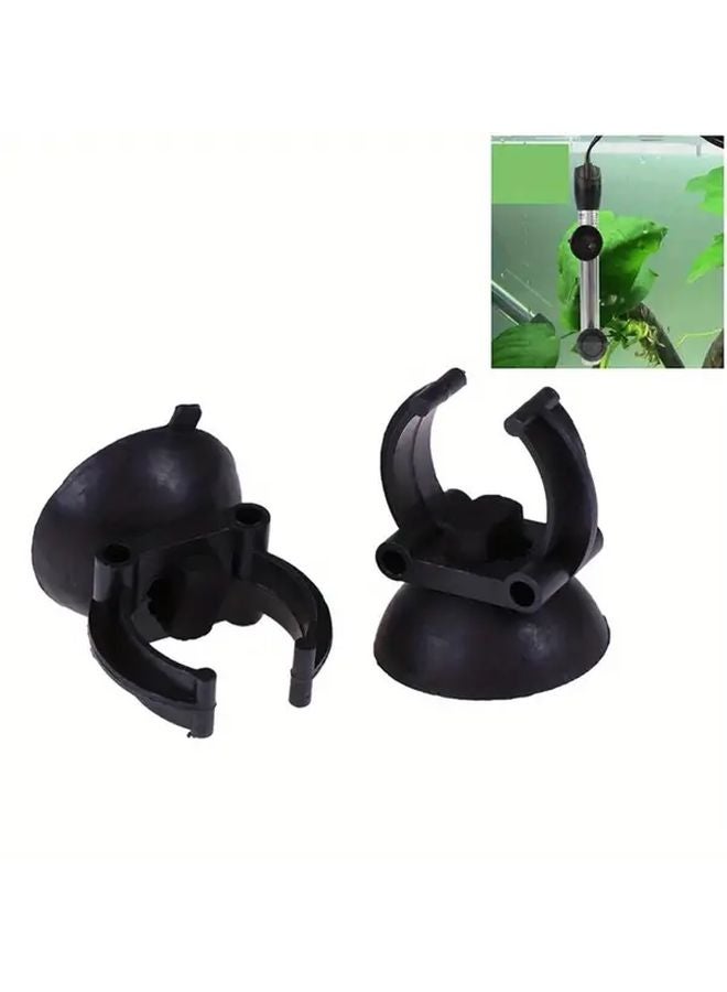 4 قطع من مشابك شفاطات سخان الحوض السوداء لتثبيت أنابيب المياه وأنابيب الإضاءة - Image 4