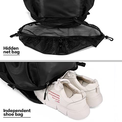 TUGUAN Baseball Backpack for Adults Sports Exercise Training Softball Bat Soccer Coach Basketball Multifunctional Equipment Backpack Bags Shoe Compartment with Hook for Helmet - Image 4