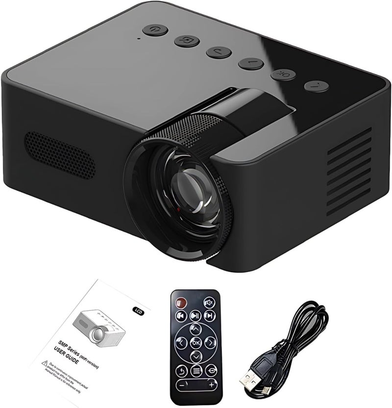 Portable Projector with Auto Keystone, Wireless 5.4, Wifi6, Wireless Screen Share, 1.6 X 3.1 X 4 in - Image 1