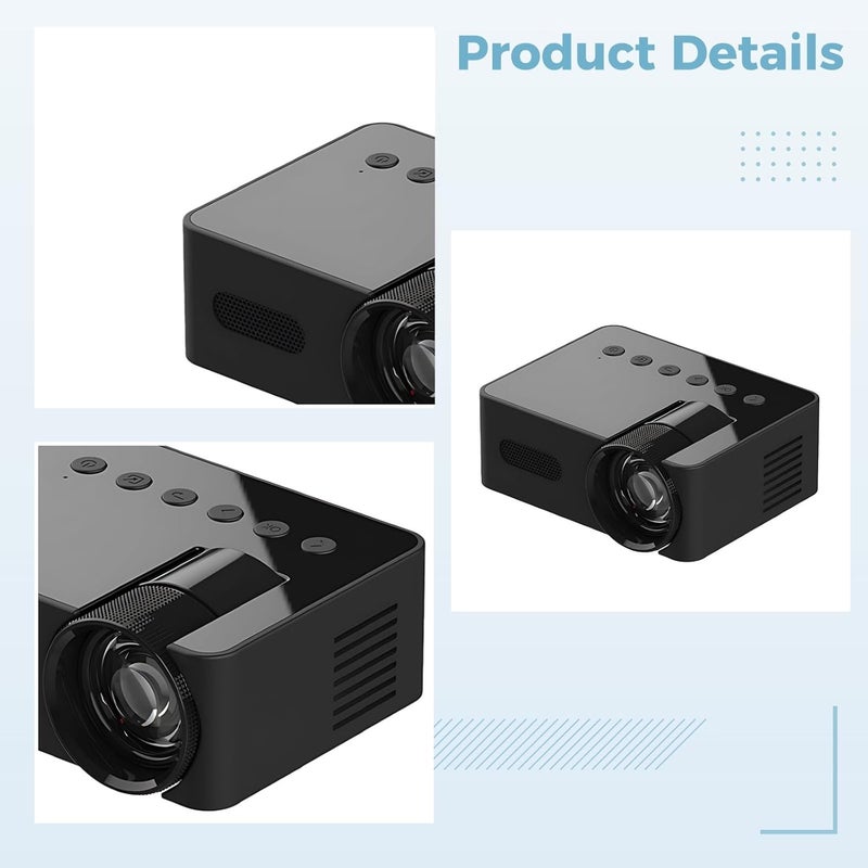 Portable Projector with Auto Keystone, Wireless 5.4, Wifi6, Wireless Screen Share, 1.6 X 3.1 X 4 in - Image 4