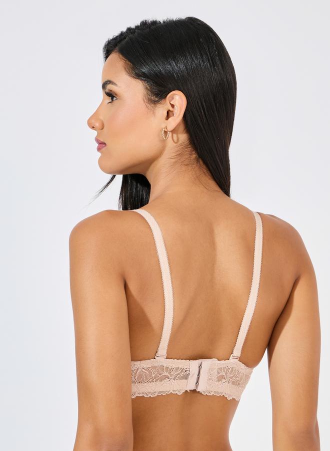 Styli Pack of 2 - Padded Wired All Over Lace T-Shirt Bra - Image 4