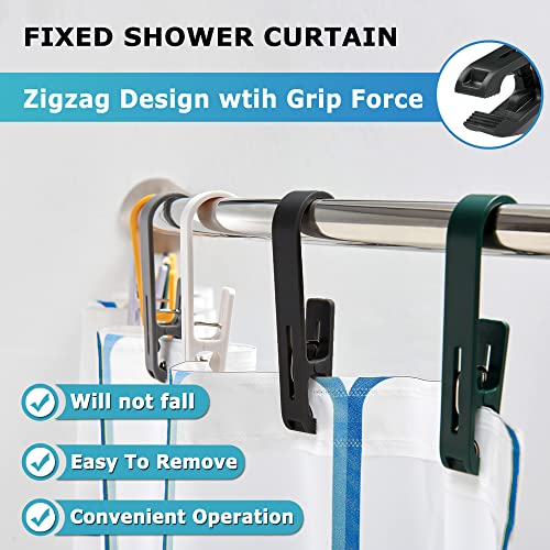XoYoZo Laundry Hooks with Clips Hanger Closet Organizer Clamps Socks Boot Bras Towels for Bathroom Wardrobe Kitchen Office 4Pcs (Grey) - Image 5
