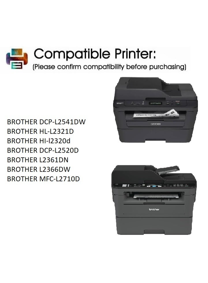 DR-2365 Black Drum Unit Replacement For Brother HL L2361DN, L2321D, L2366DW MFC L2701DW, L2701D, L2321D DCP L2541DW, L2520D (Black) - Image 5