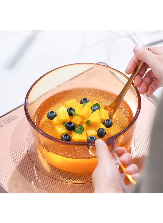 Visions Corning Crystal Series Glass Soup Pot 1.6l Single-handle Milk Pot Stew Pot Cooking Pot Suitable For Open Flame, Kitchen Essential - Image 4