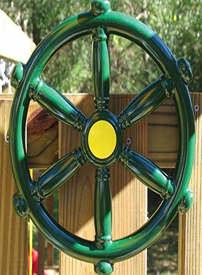 Swing-N-Slide WS 1524 Pirate Ship Wheel with 12 Inch Diameter for Swing Sets, Play Sets & Playhouses, Green - Image 4
